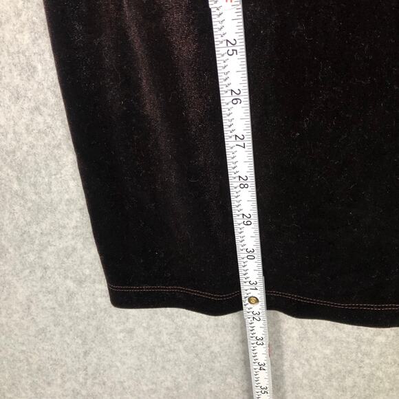 Y2K‎ 90s Crystal Sky Dress Small Brown Velvet Velour Whimsigoth Feminine Witchy - Picture 5 of 10